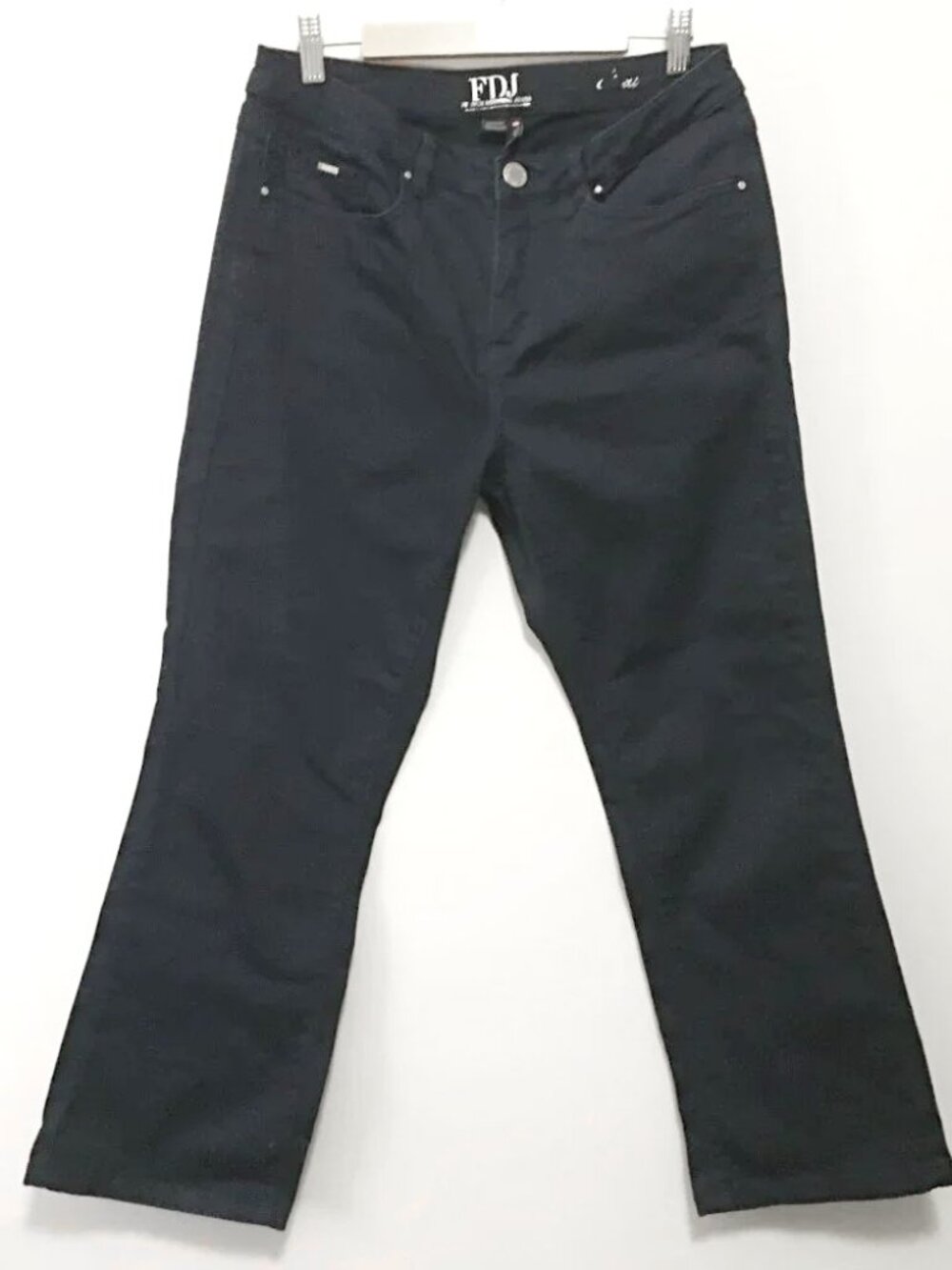 FDJ French Dressing Jeans Regular Fit Dark Navy Blue Straight Leg Denim Size 8